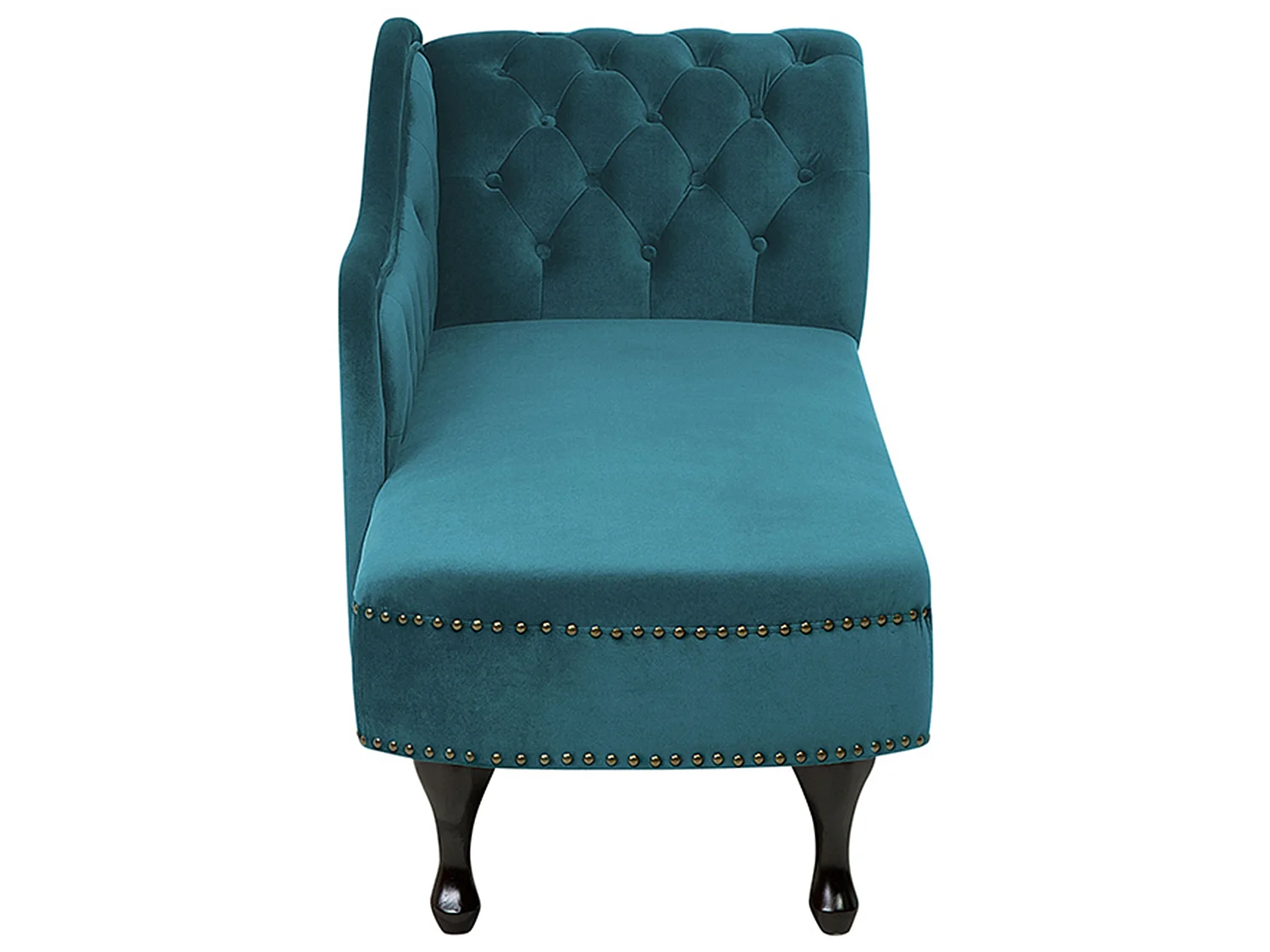 Right-Hand Chaise Longue NIMES Velvet Teal
