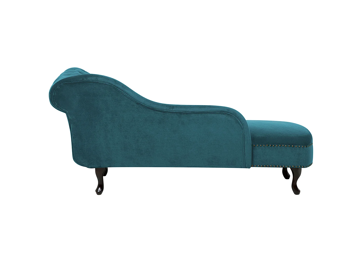 Right-Hand Chaise Longue NIMES Velvet Teal