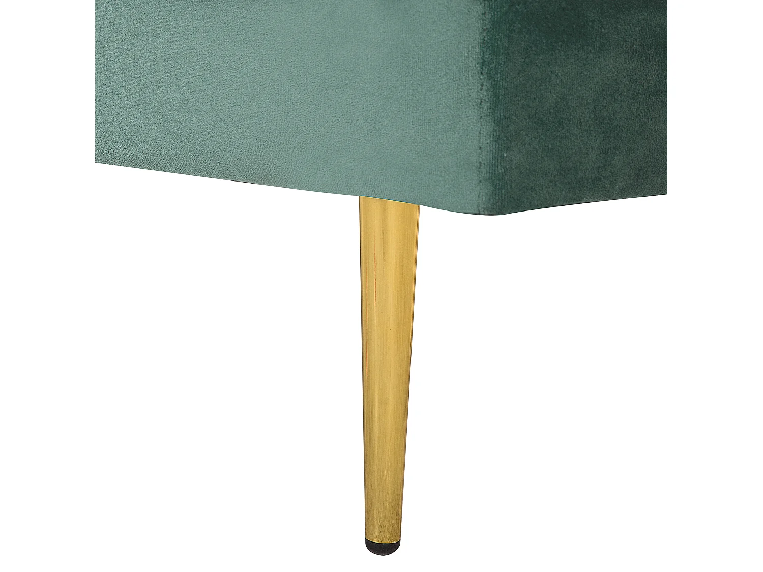 Chaise longue à direita MIRAMAS Veludo Verde menta