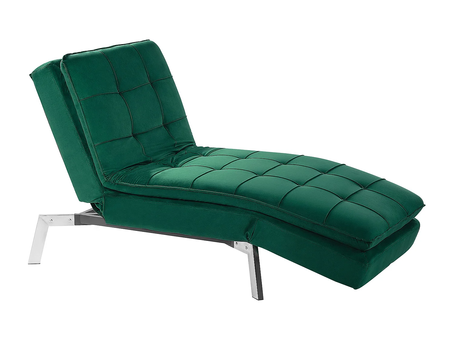 Chaise longue LOIRET Velluto Verde smeraldo
