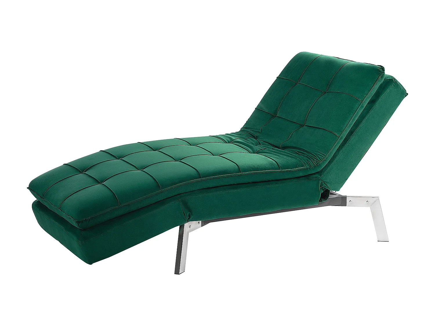 Chaise longue LOIRET Velluto Verde smeraldo