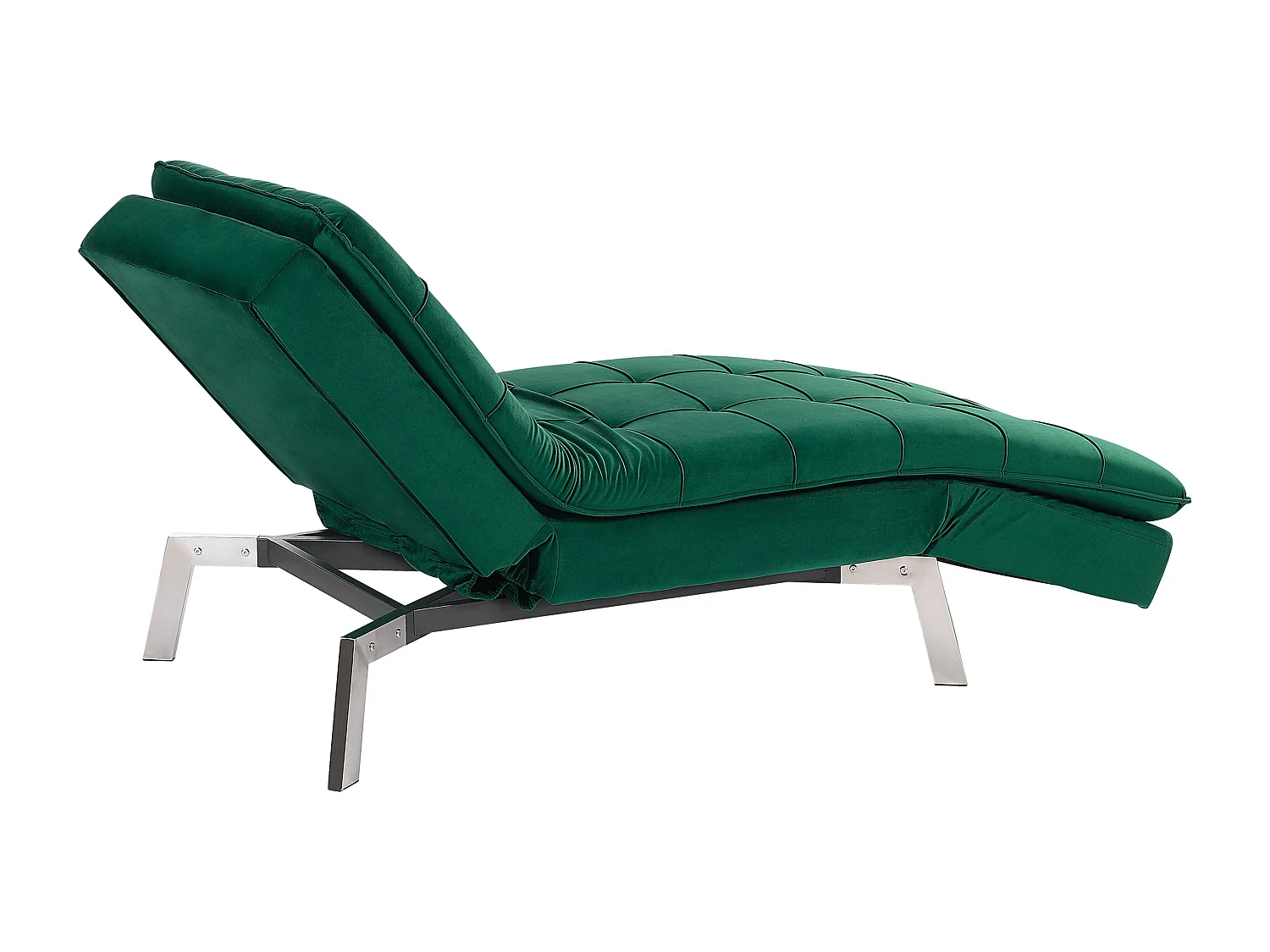 Chaise longue LOIRET Velluto Verde smeraldo