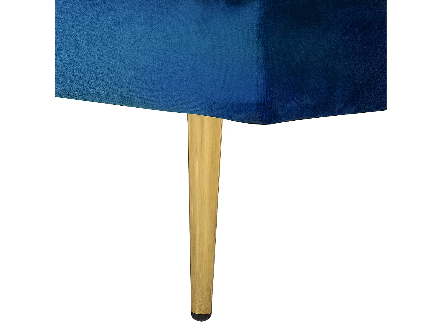 Chaise longue versione destra MIRAMAS Velluto Blu marino