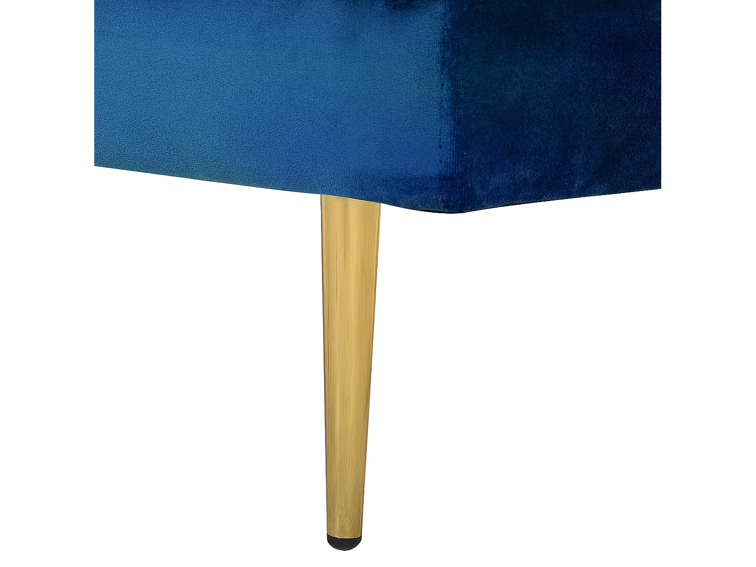 Chaise longue à direita MIRAMAS Veludo Azul marinho