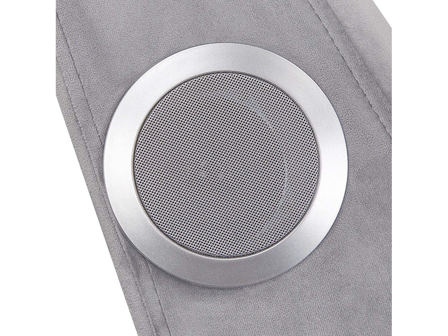 Szezlong SIMORRE Welur Szary Wbudowany głośnik Bluetooth