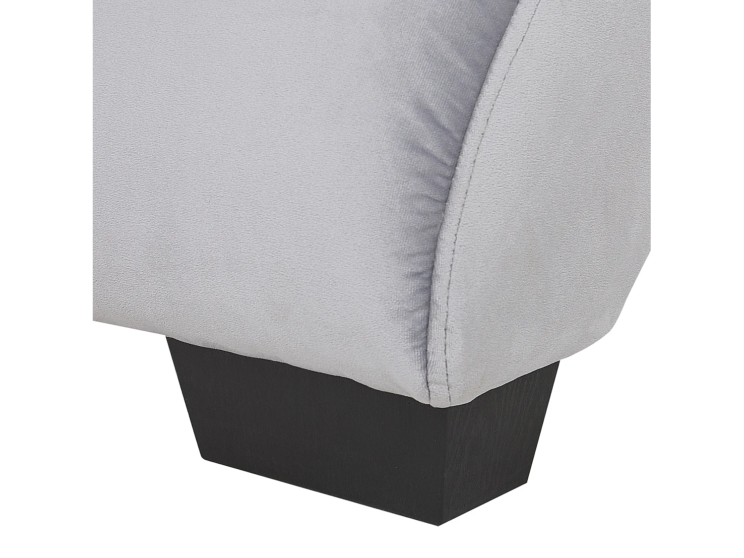 Szezlong SIMORRE Welur Szary Wbudowany głośnik Bluetooth