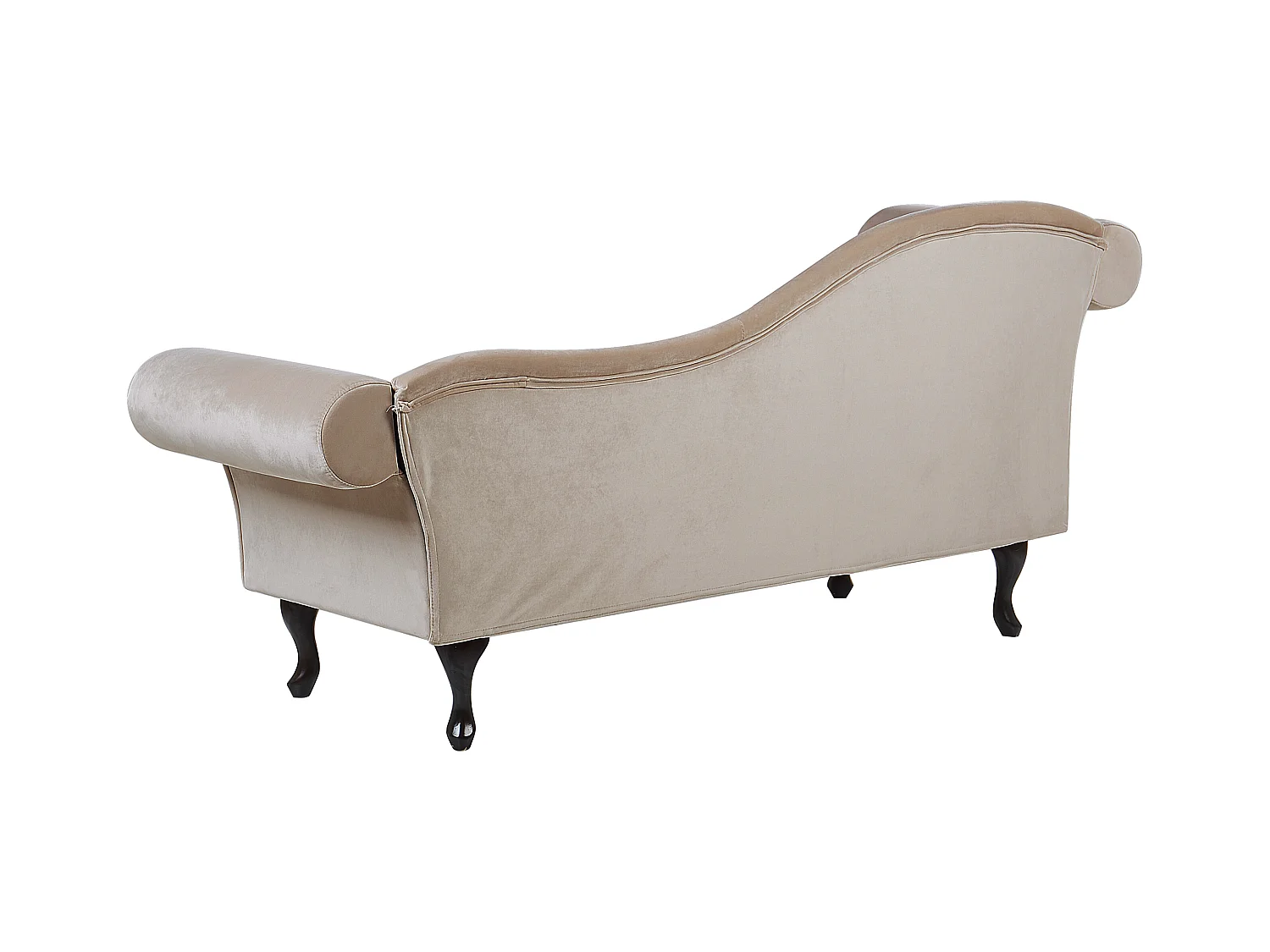 Chaise longue côté droite LATTES Velours Beige