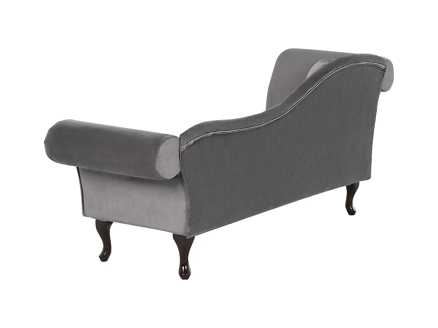 Chaise longue côté droite LATTES Velours Gris