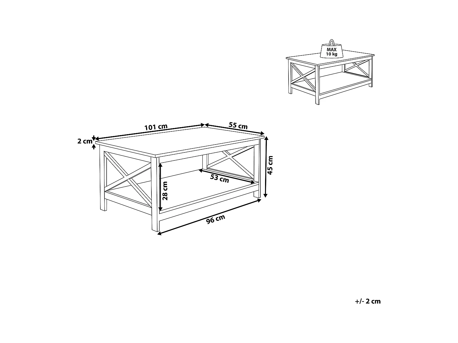 Table basse FOSTER Noir