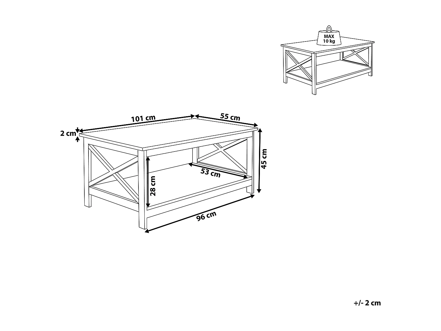 Table basse FOSTER Noir