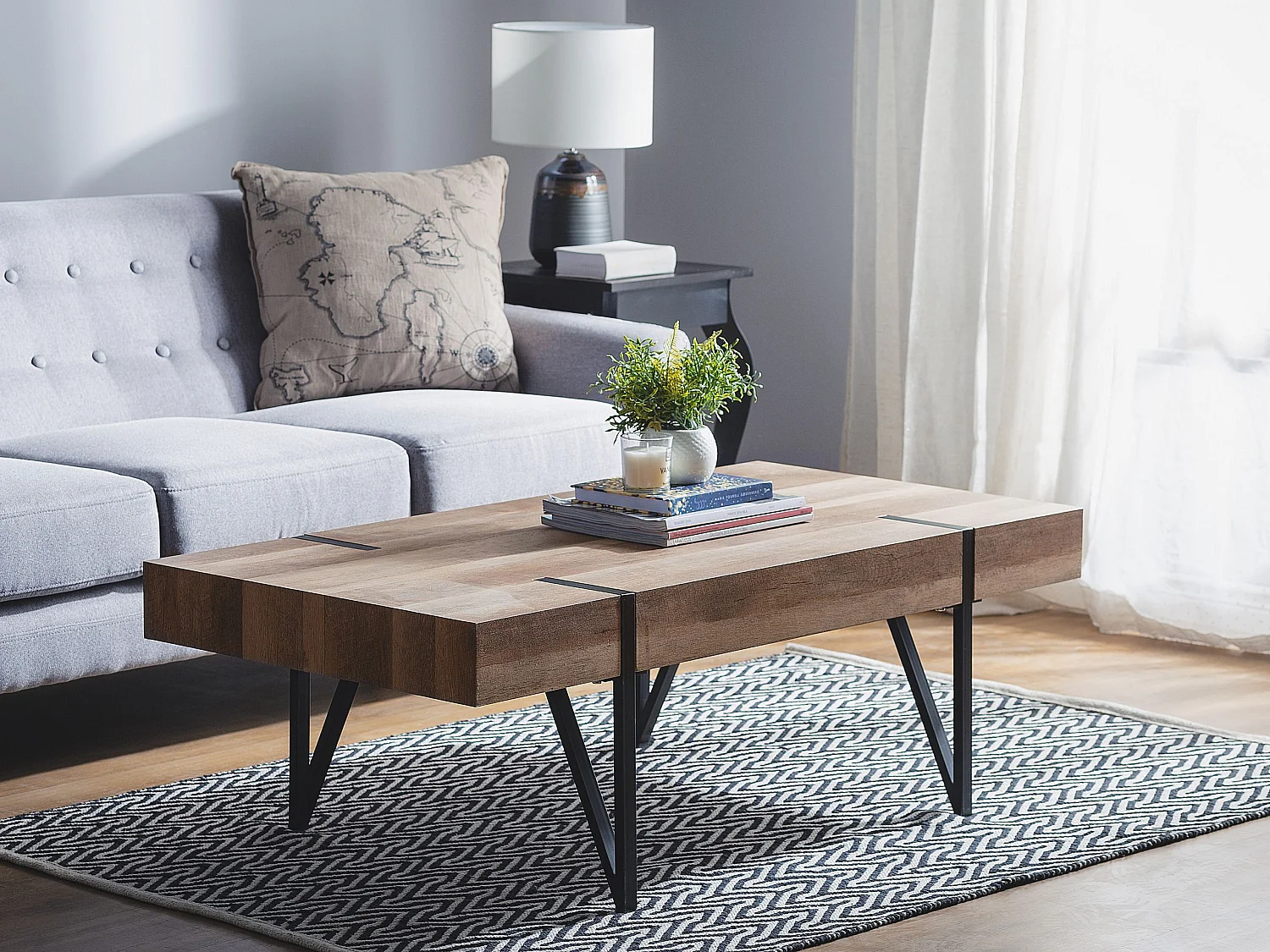 Table basse ADENA Marron foncé