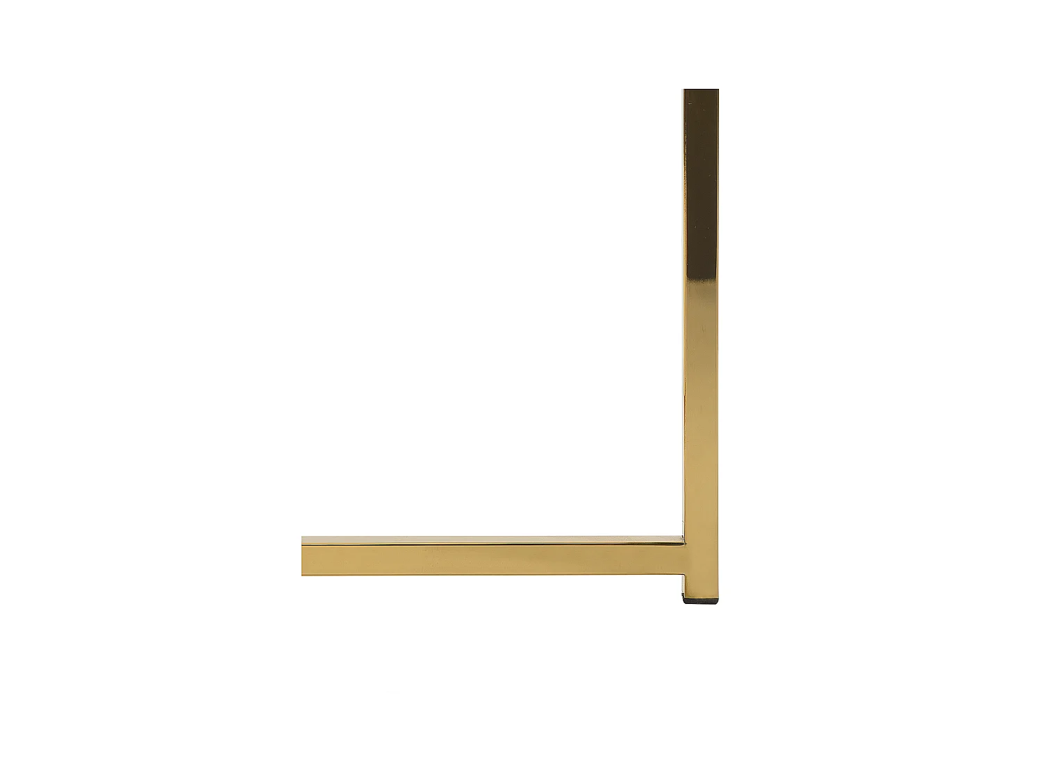 Table basse QUINCY Verre de sécurité Marbre/doré