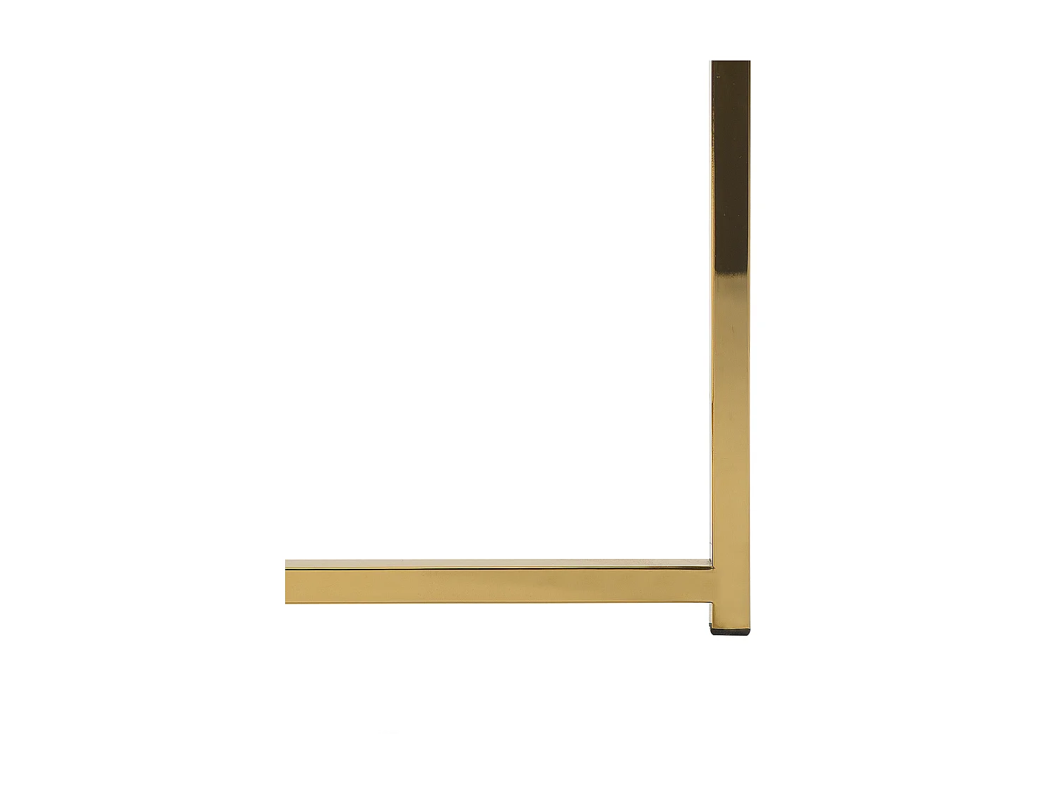 Mesa de centro QUINCY Vidro de segurança (temperado) Mármore/Dourado