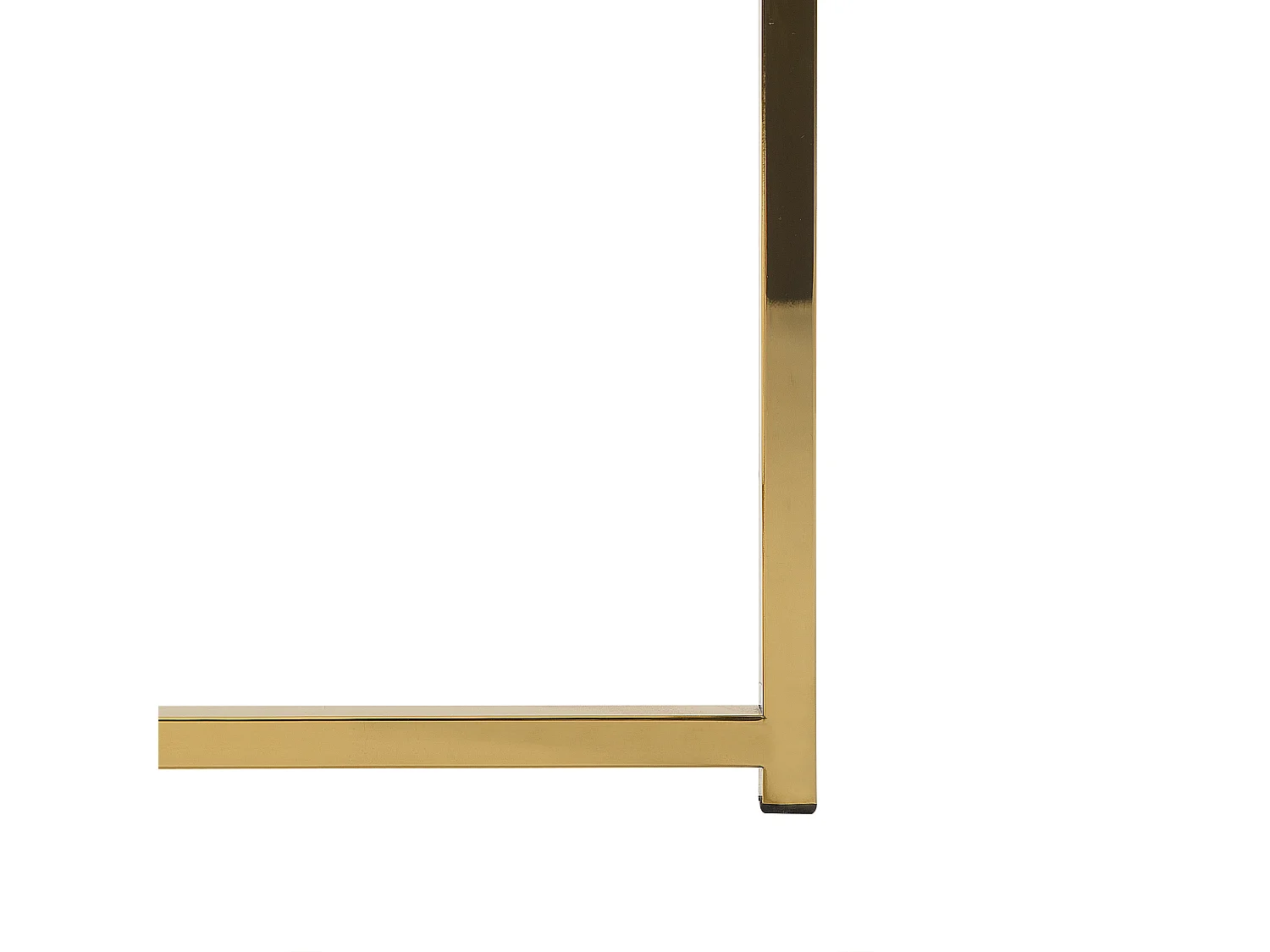 Mesa de centro QUINCY Vidro de segurança (temperado) Mármore/Dourado