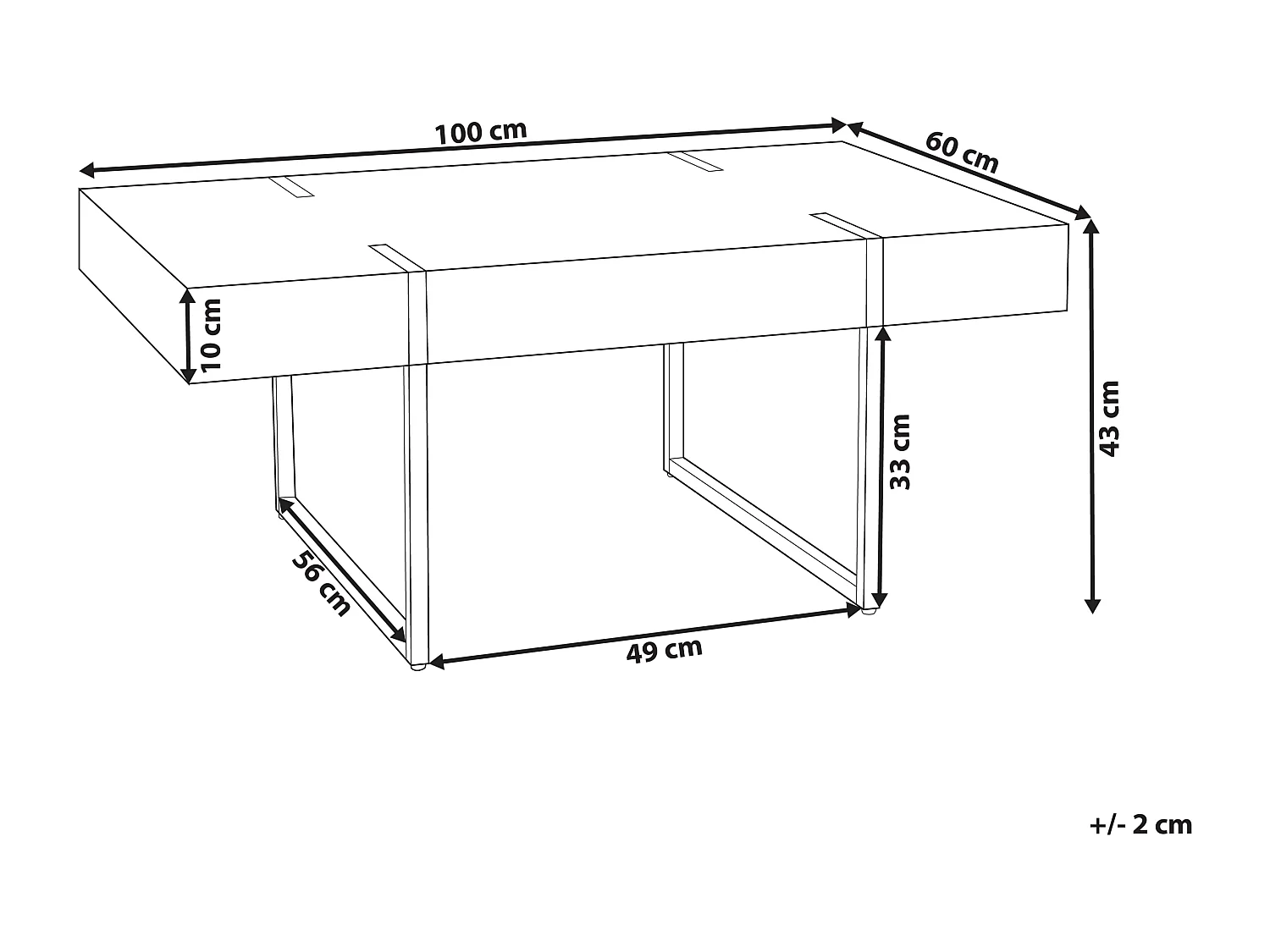 Table basse MERCED Marbre blanc