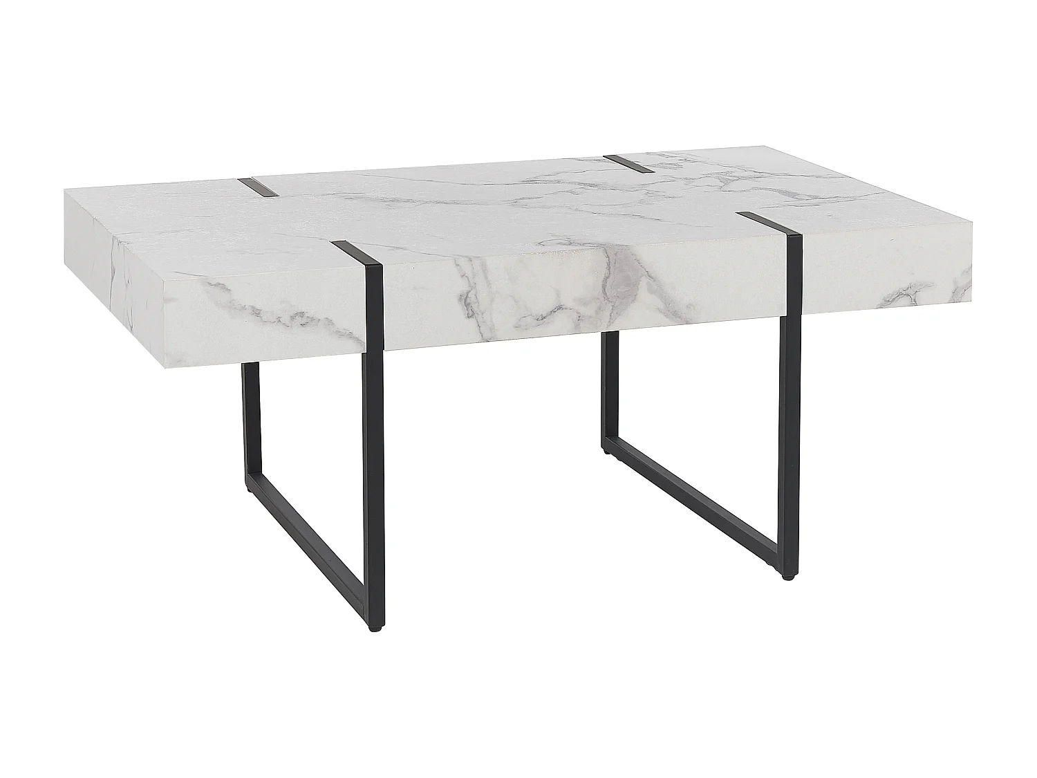 Salontafel MERCED Wit marmer