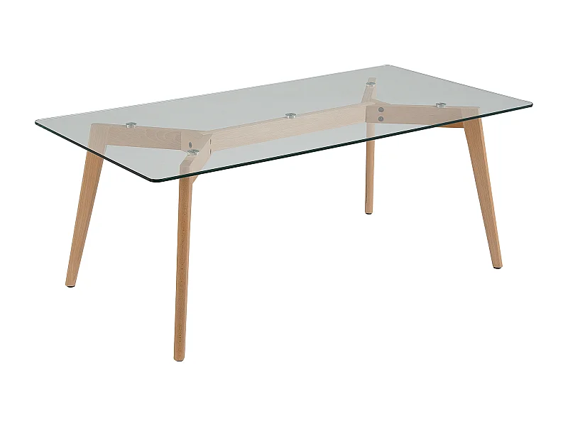 Table basse HUDSON Verre Transparent