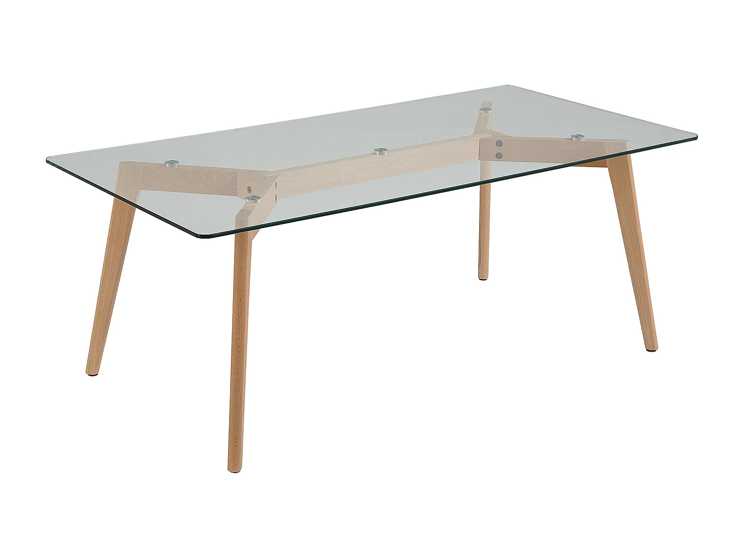 Tavolino da caffè HUDSON Vetro Trasparente