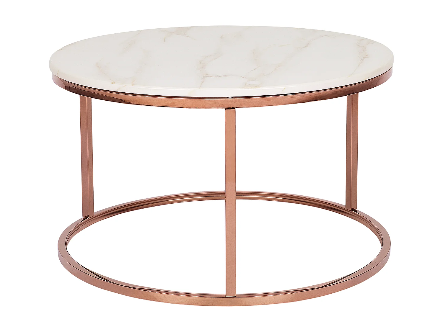 Table basse CORAL Rose doré