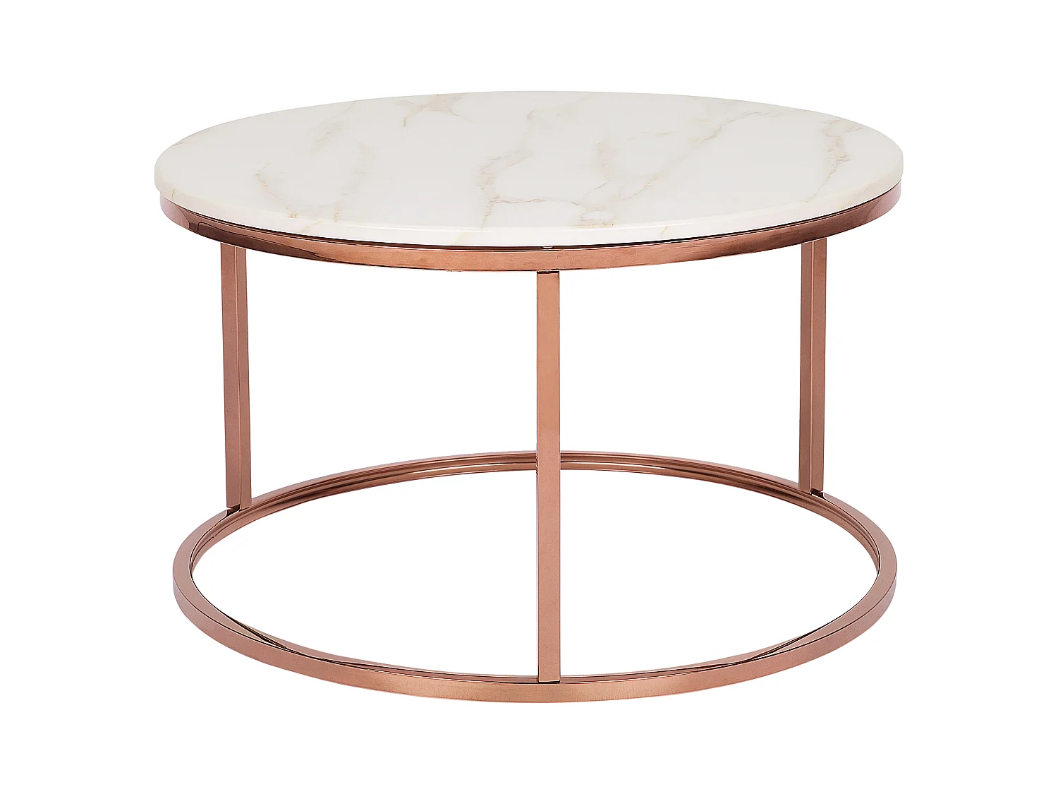 Table basse CORAL Rose doré