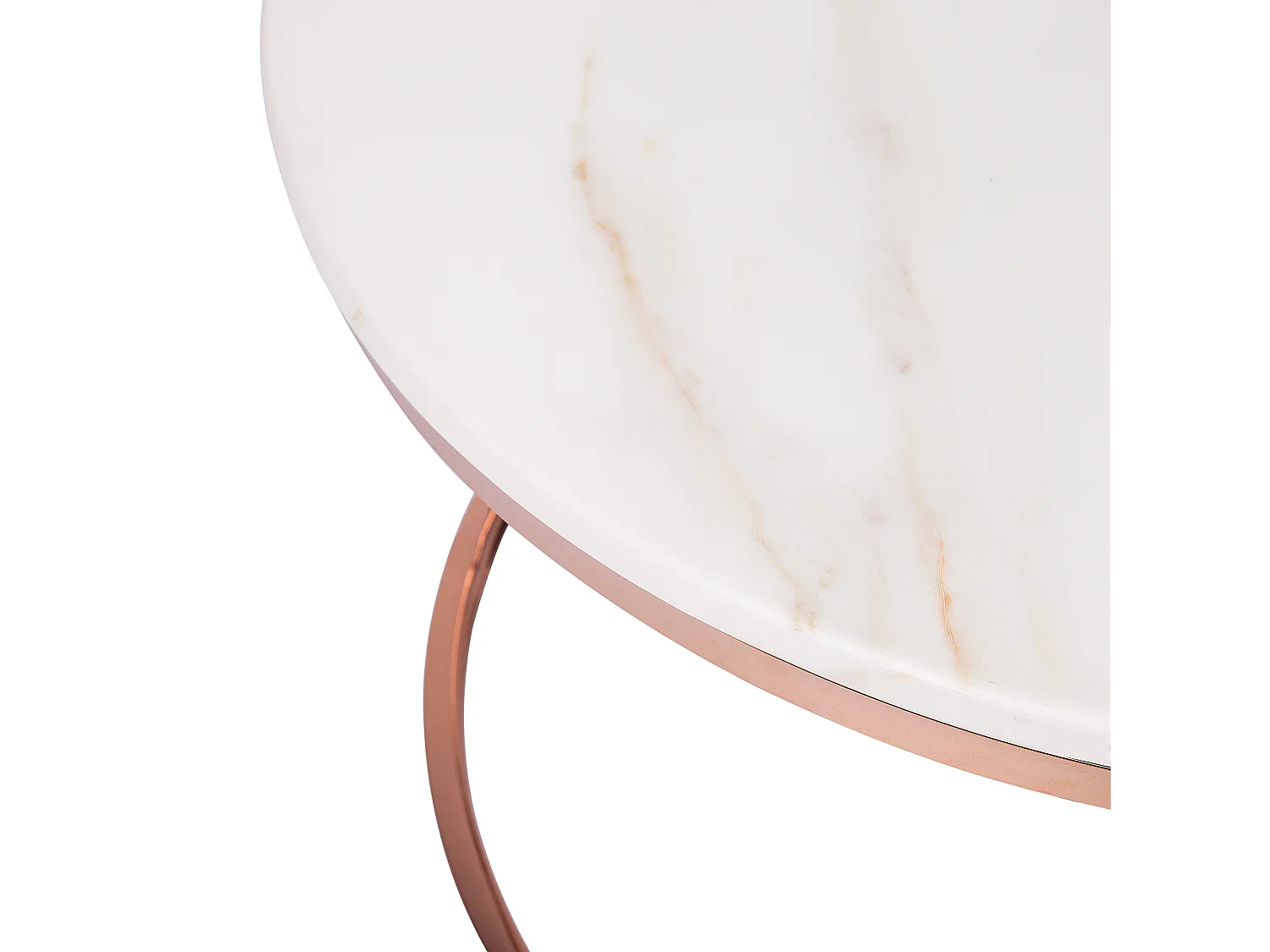 Table basse CORAL Rose doré