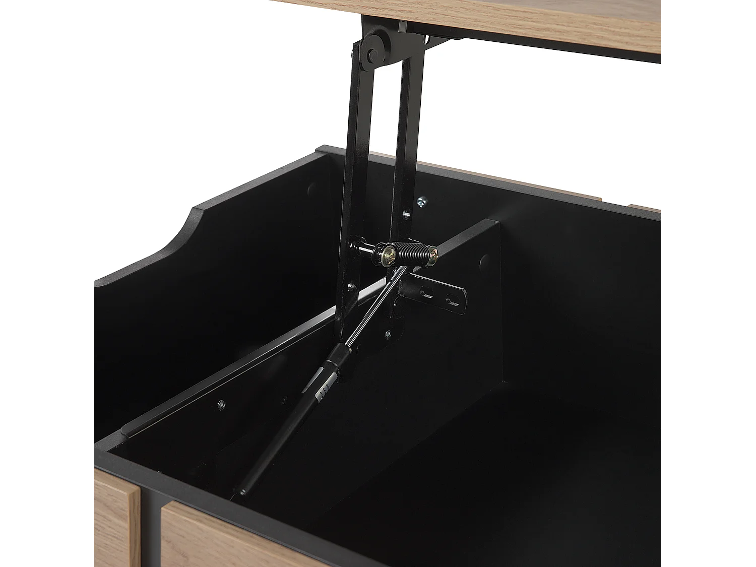 Tavolino da caffè BLACKPOOL Marrone/ Nero con contenitore