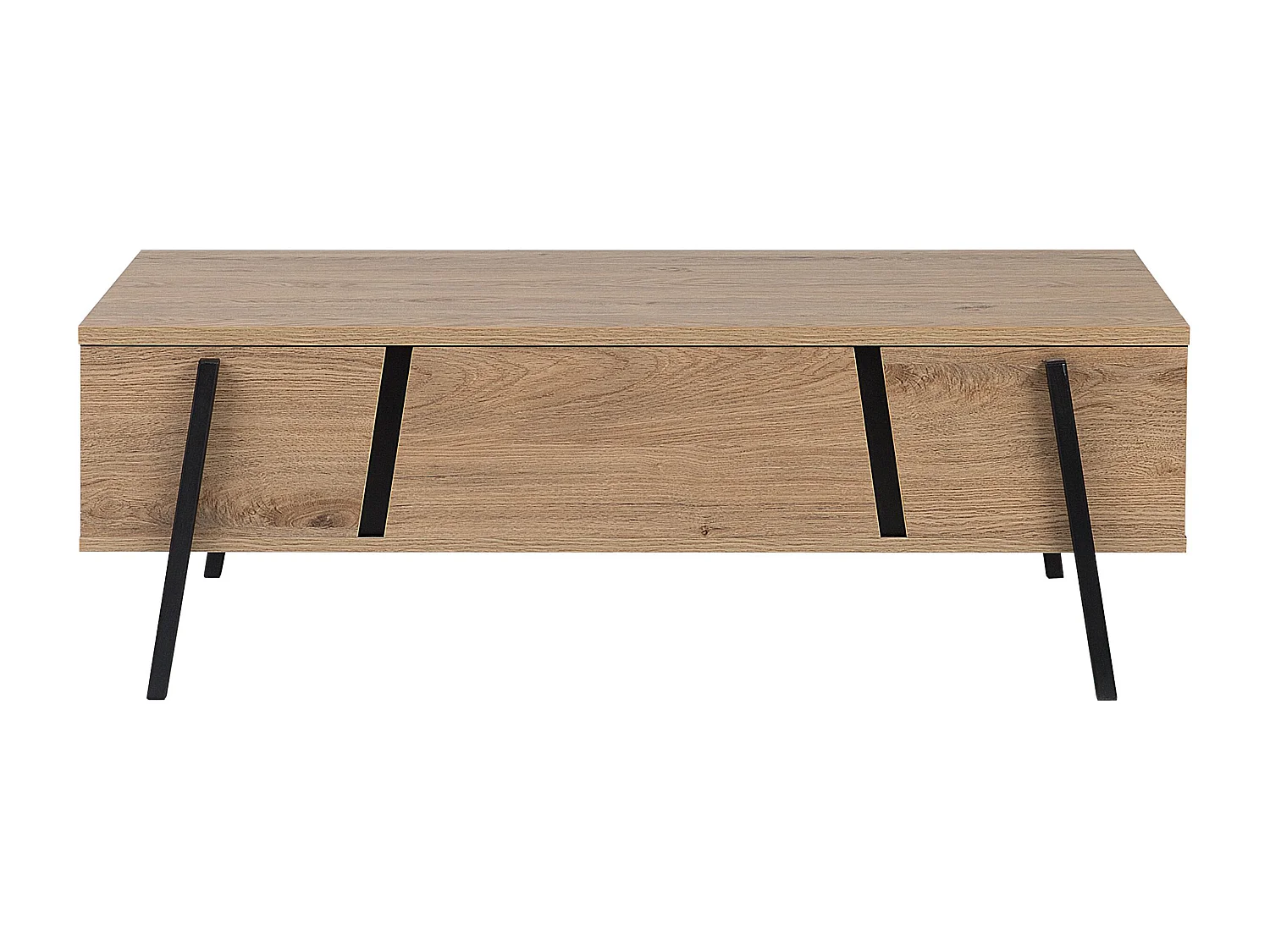 Table basse BLACKPOOL Marron/noir avec rangement