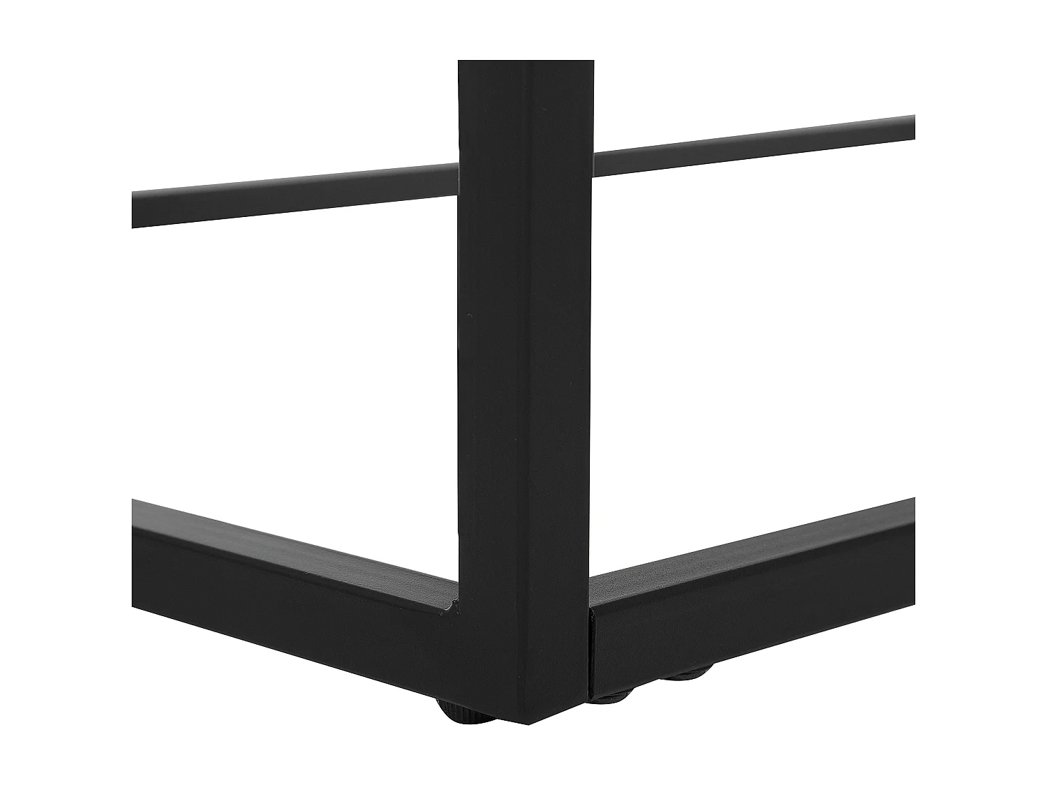 Couchtisch Betonoptik grau rechteckig Metallgestell schwarz 115 x 64 cm Altos