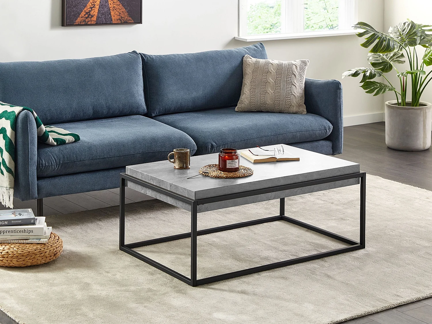 Salontafel ALTOS Grijs beton-effect