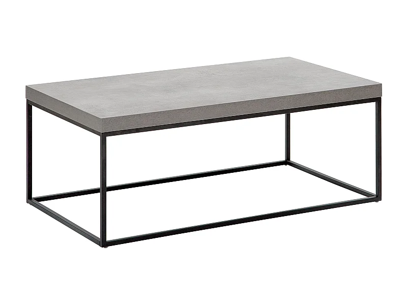 Mesa de centro DELANO Efeito de betão cinzento
