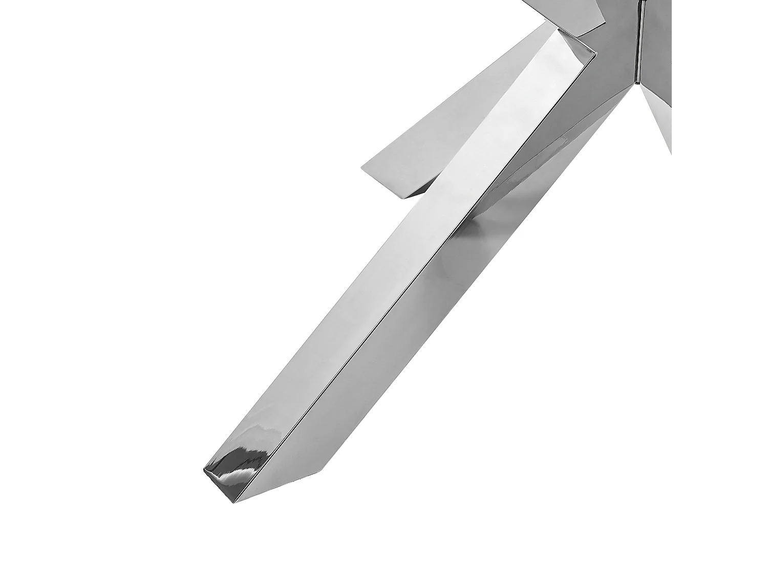 Couchtisch transparent Glas Metallgestell quadratisch 70x70cm silber Starlight