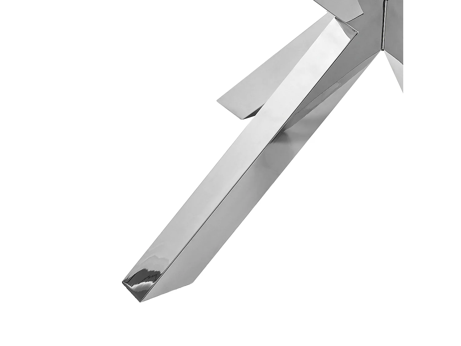 Couchtisch transparent Glas Metallgestell quadratisch 70x70cm silber Starlight