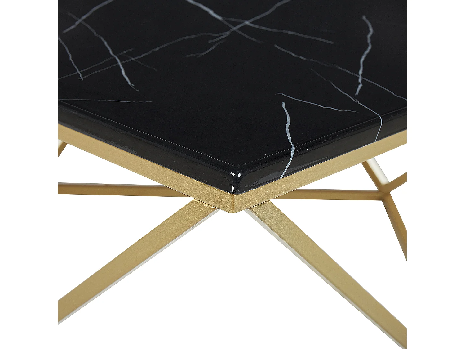 Table basse MALIBU Noir/doré