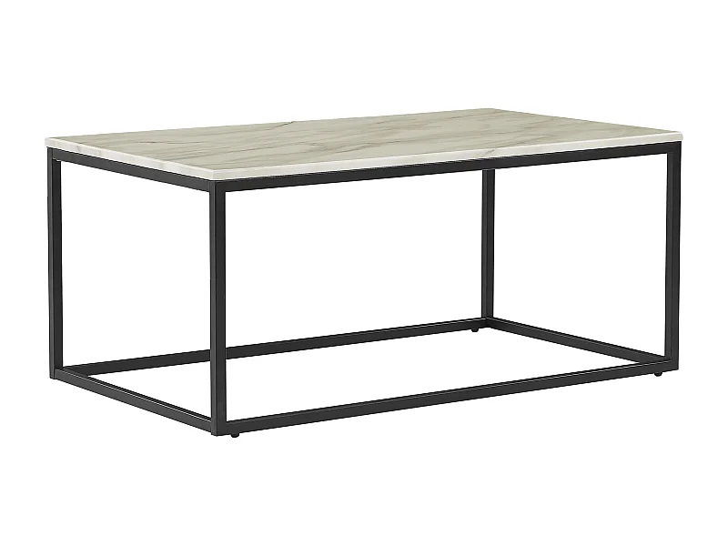 Couchtisch DELANO Marmor Optik / Schwarz