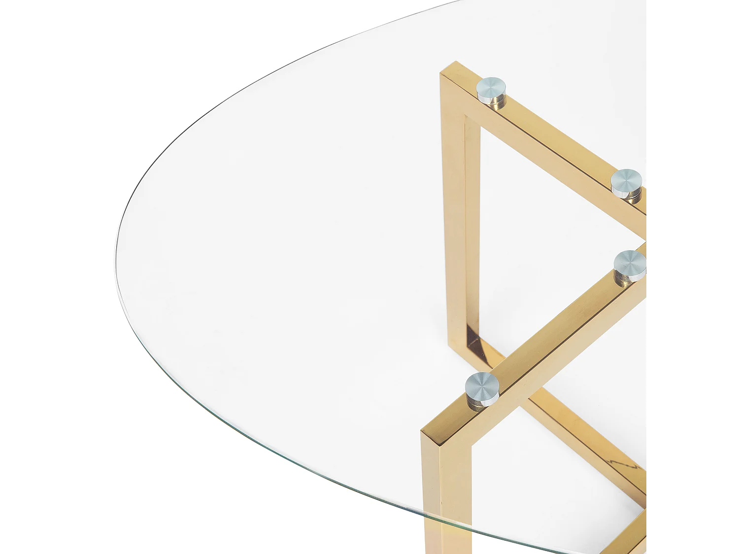 Couchtisch FRESNO Glas Gold