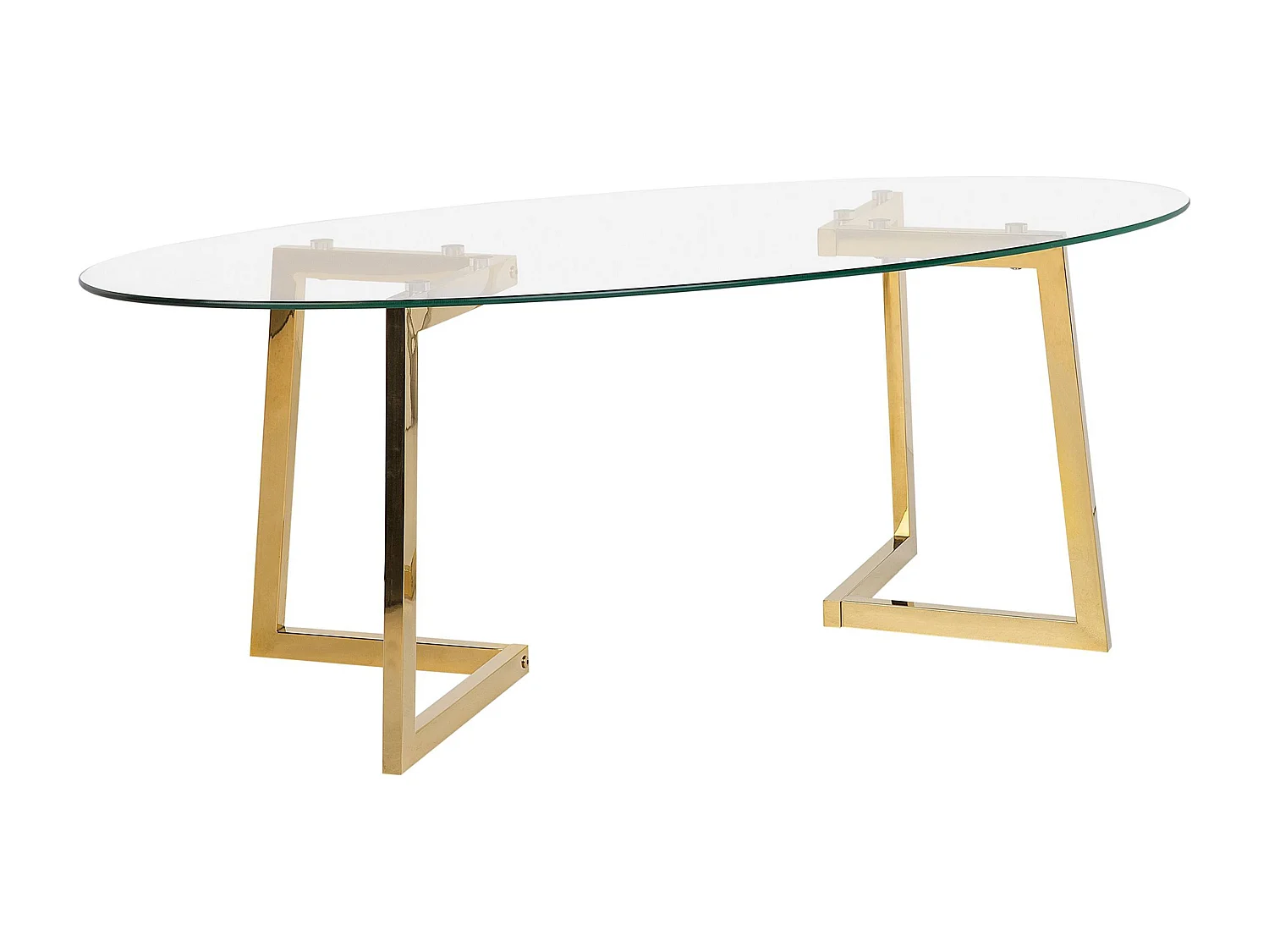 Salontafel FRESNO Glas Goud