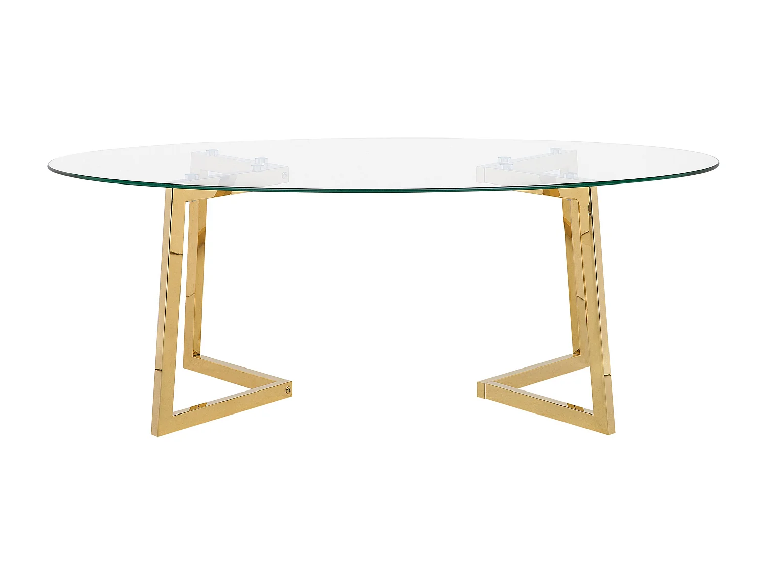 Salontafel FRESNO Glas Goud