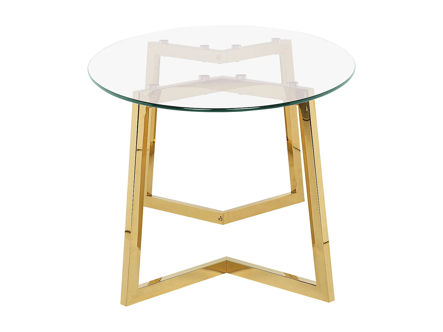 Salontafel FRESNO Glas Goud