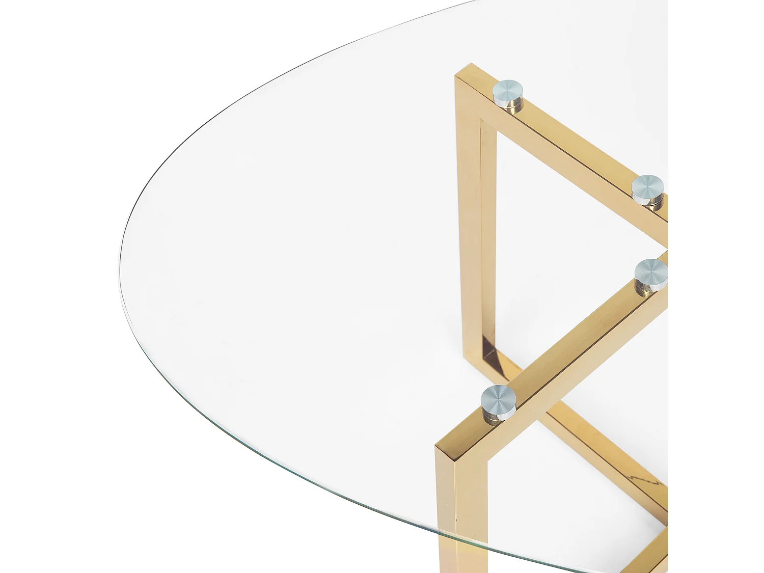 Salontafel FRESNO Glas Goud