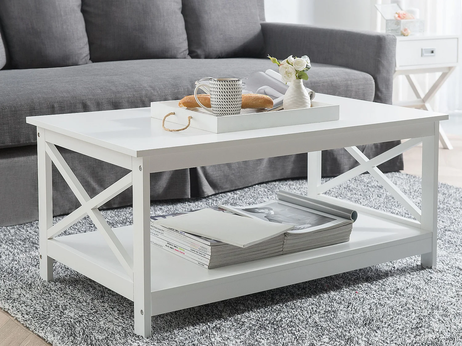 Table basse FOSTER Blanc