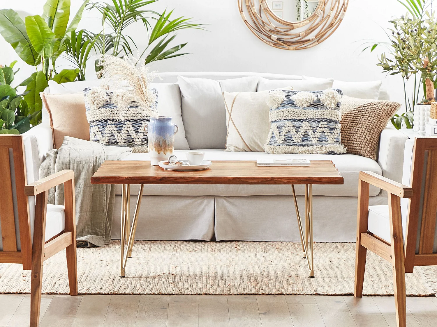 Table basse RALEY Acacia Marron