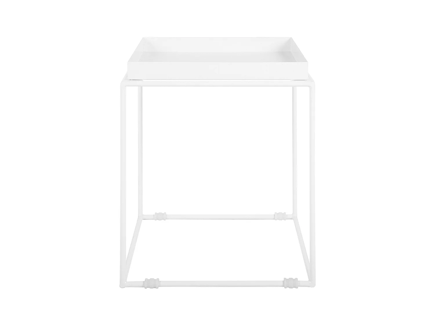 Table d'appoint SAXON Métal Blanc