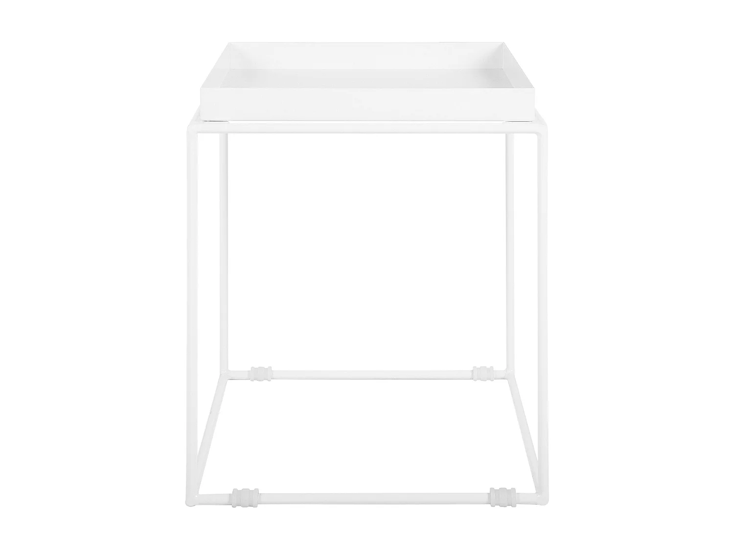 Table d'appoint SAXON Métal Blanc