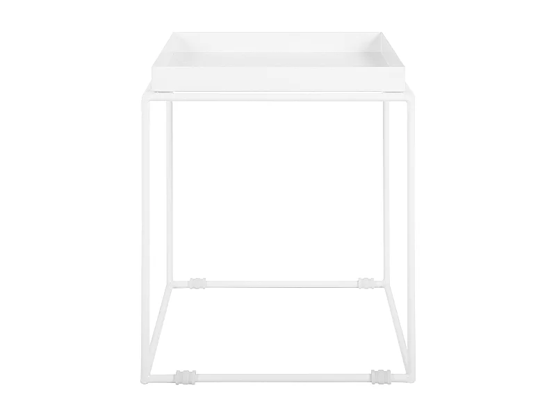 Table d'appoint SAXON Métal Blanc