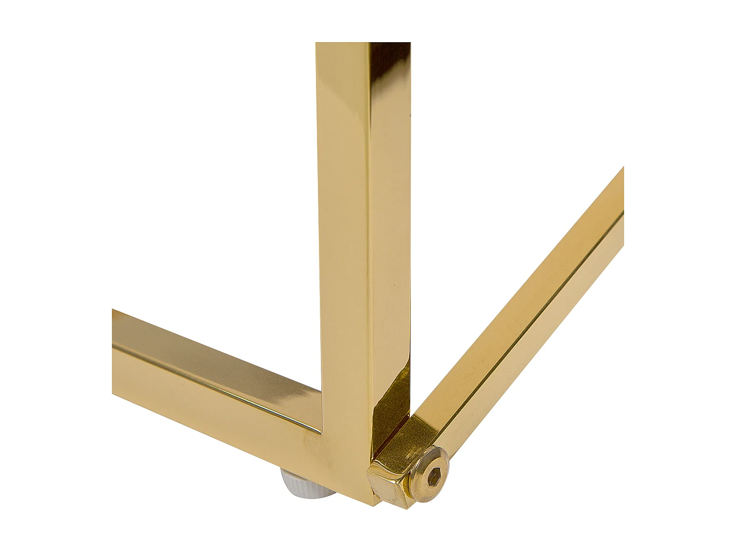 Stolik kawowy EMPORIA Szkło hartowane Marmur/ złoty