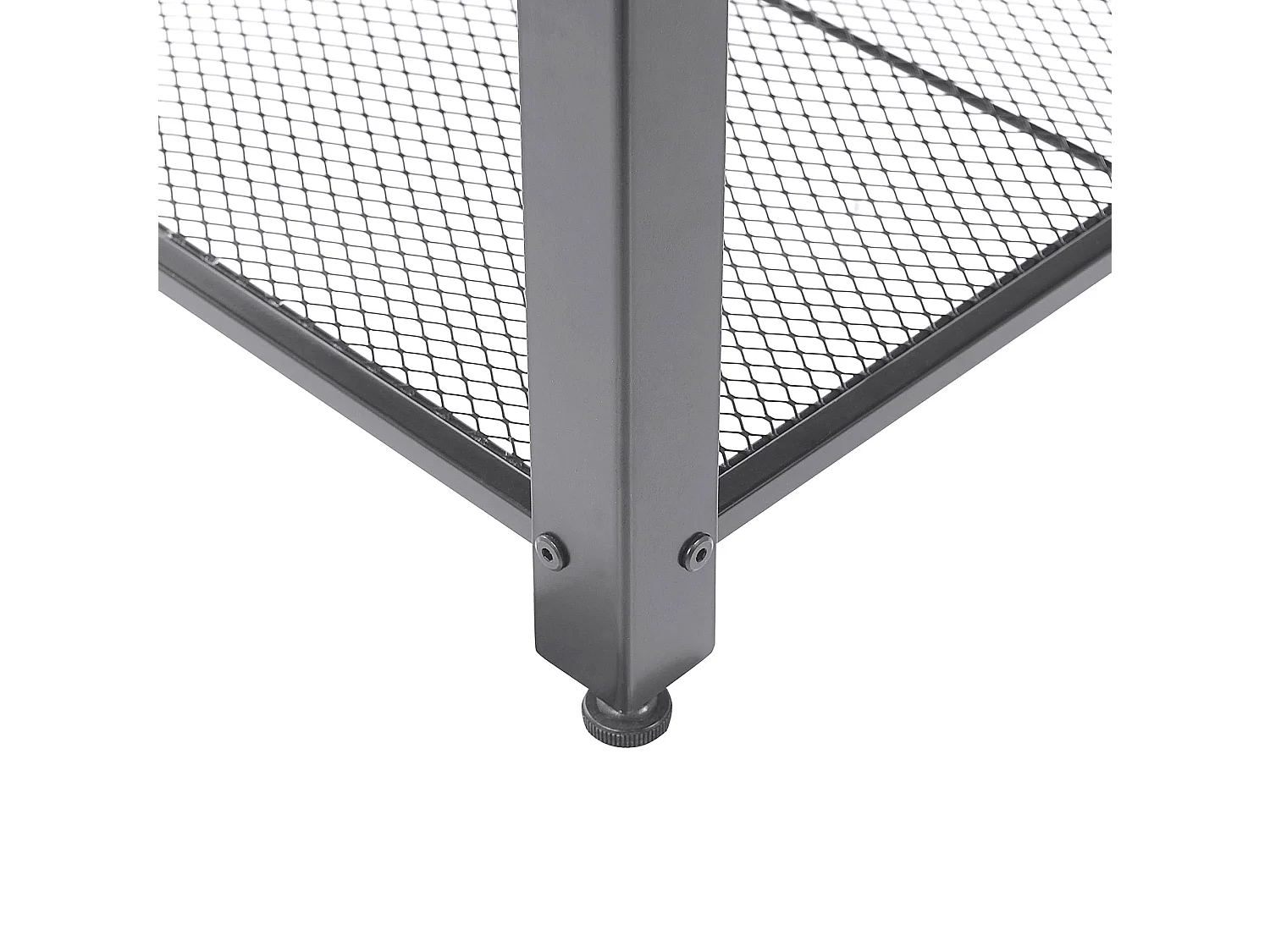 Stabiler Couchtisch in dunklem Holzfarbton mit praktischem Ablageboden 106 x 60 cm Aston