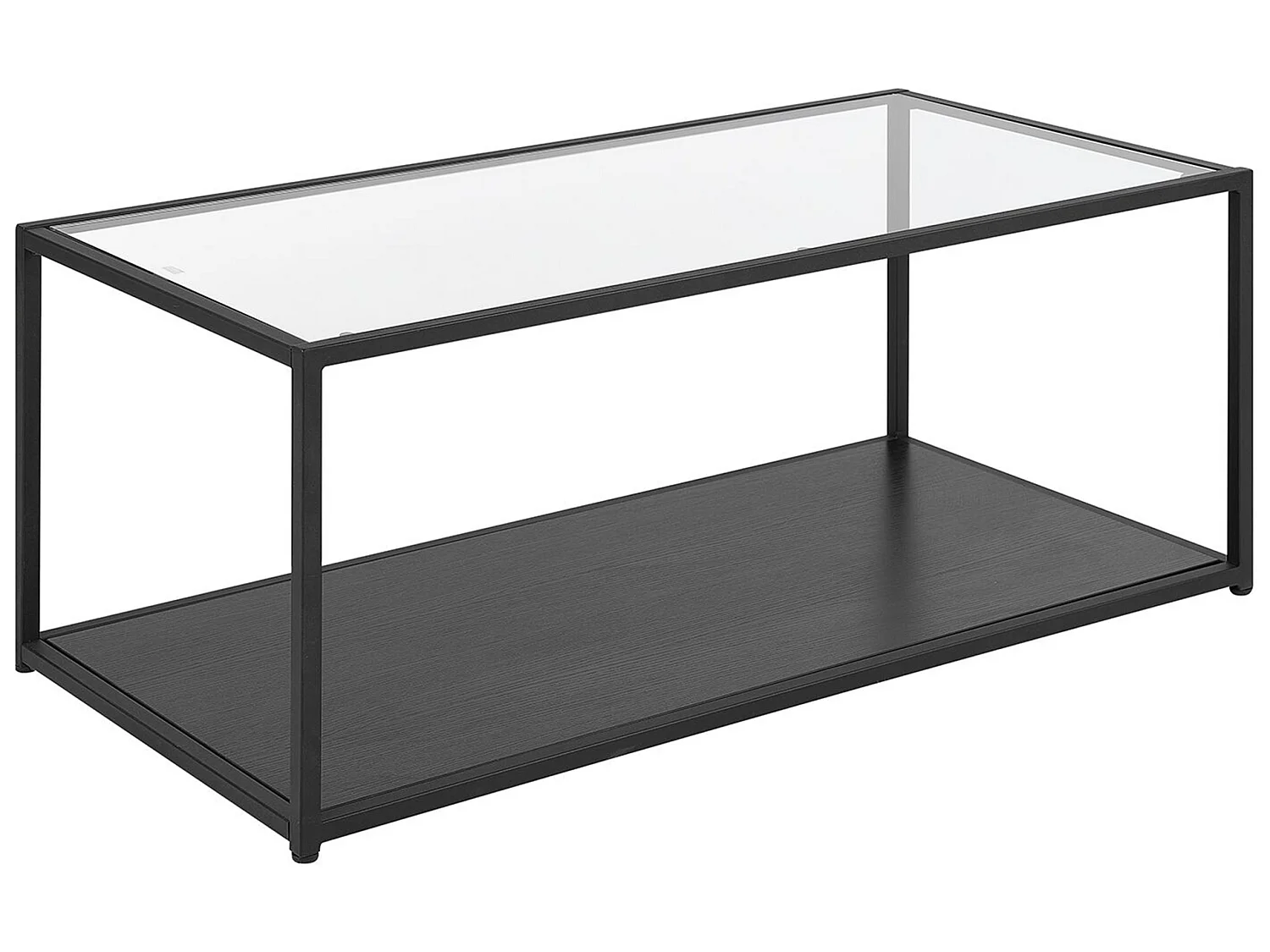 Salontafel MEDORA Glas Zwart
