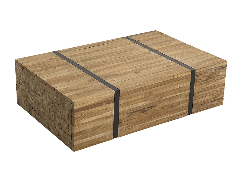 Table basse GANDER Teck Marron