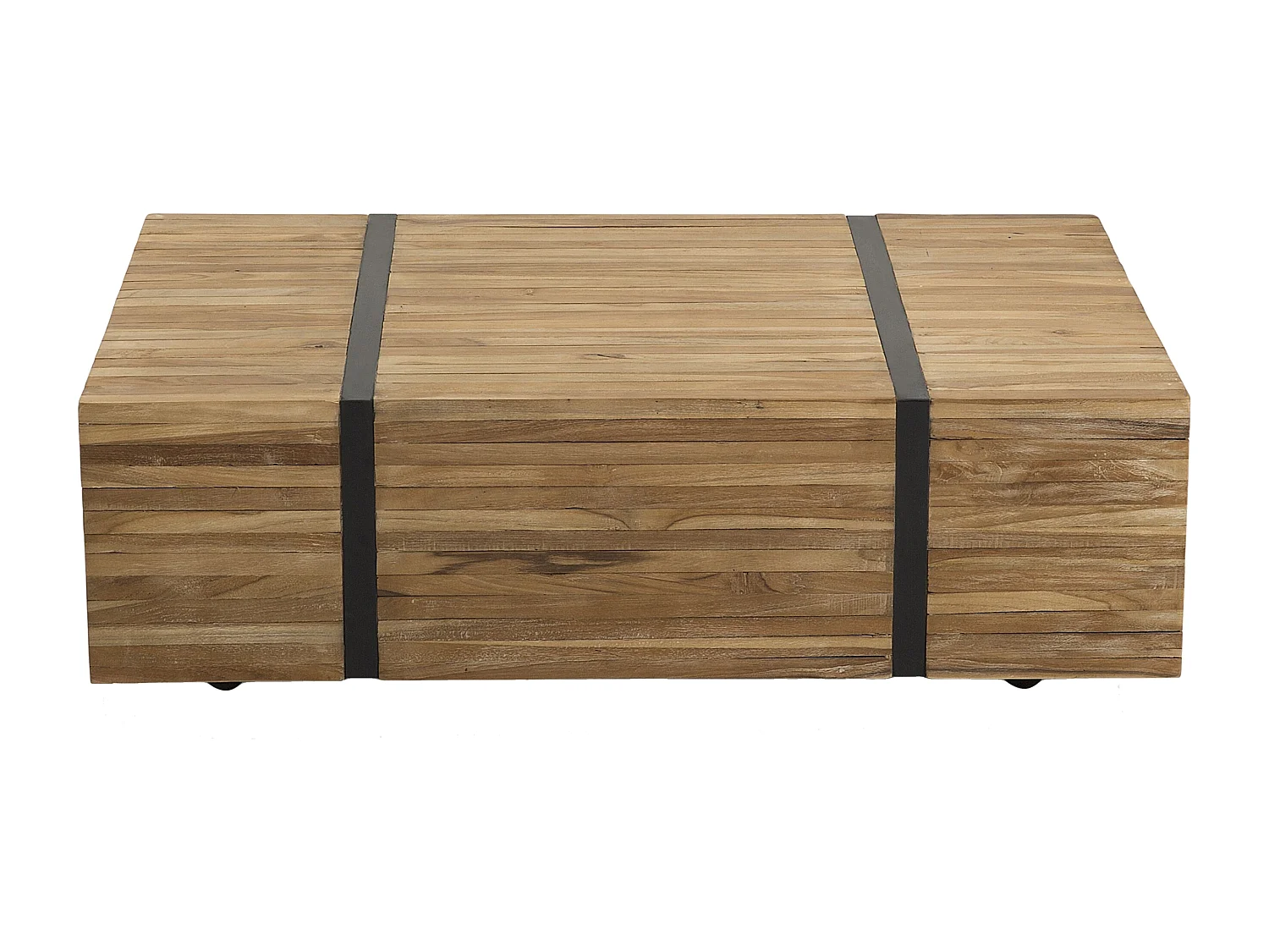 Couchtisch GANDER Teakholz Braun