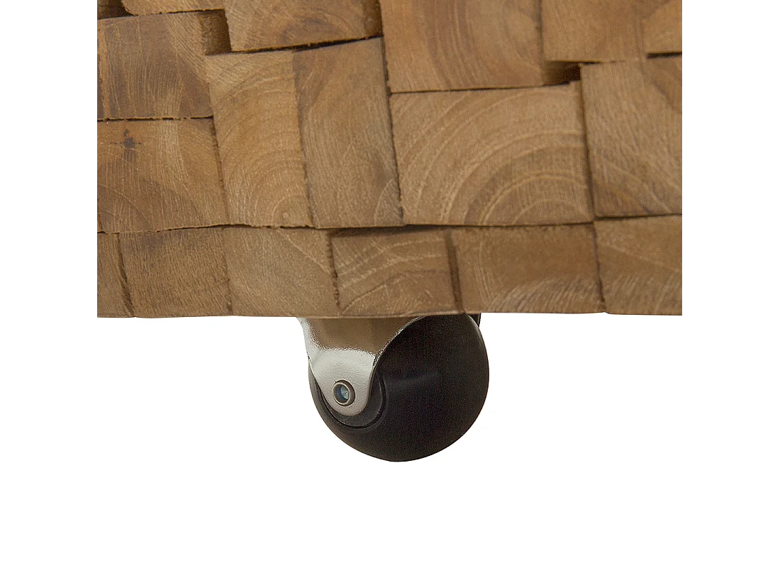 Stolik kawowy GANDER Drewno tekowe Brązowy